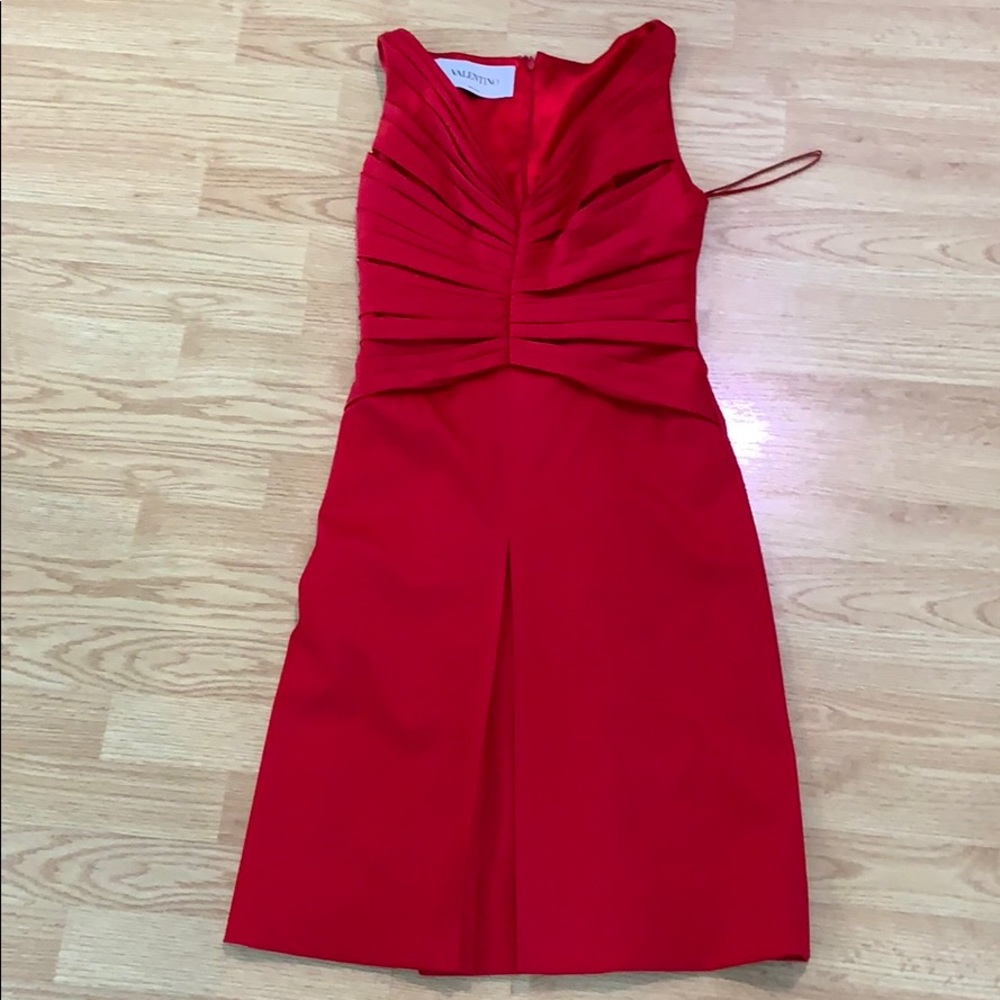 Valentino red cocktail dress